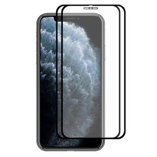 For iPhone 11 Pro / XS / X 2PCS ENKAY Hat-prince Full Glue 0.26mm 9H 2.5D Tempered Glass Full Coverage Film