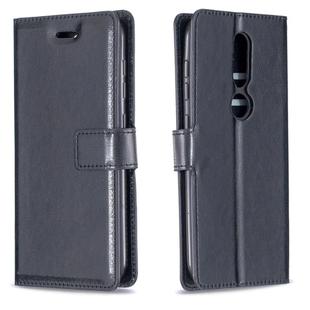 For Nokia 4.2 Crazy Horse Texture Horizontal Flip Leather Case with Holder & Card Slots & Wallet & Photo Frame(Black)