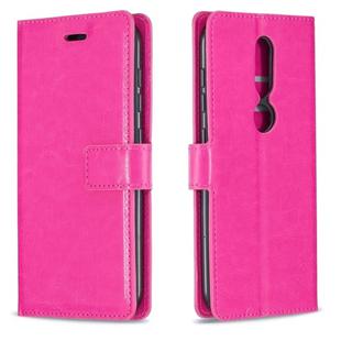 For Nokia 4.2 Crazy Horse Texture Horizontal Flip Leather Case with Holder & Card Slots & Wallet & Photo Frame(Rose)