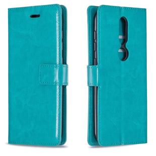 For Nokia 4.2 Crazy Horse Texture Horizontal Flip Leather Case with Holder & Card Slots & Wallet & Photo Frame(Blue)