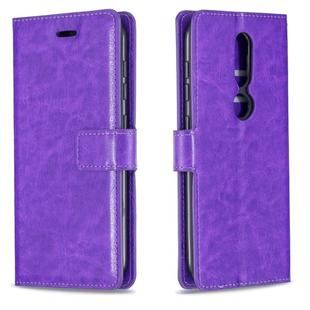 For Nokia 4.2 Crazy Horse Texture Horizontal Flip Leather Case with Holder & Card Slots & Wallet & Photo Frame(Purple)