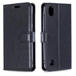 For ZTE Blade A5 2019 Crazy Horse Texture Horizontal Flip Leather Case with Holder & Card Slots & Wallet & Photo Frame(Black)