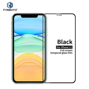 For iPhone 11 PINWUYO 9H 2.5D Full Screen Tempered Glass Film(Black)