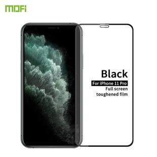 For iPhone 11 Pro MOFI 9H 2.5D Full Screen Tempered Glass Film(Black)