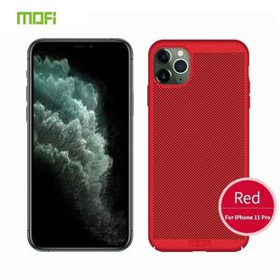For iPhone 11 Pro MOFI Breathable PC Ultra-thin All-inclusive Protective Case(Red)