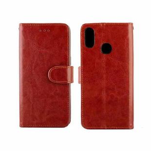 For Realme3 Crazy Horse Texture Horizontal Flip Leather Case with Holder & Card Slots & Wallet & Photo Frame(Brown)