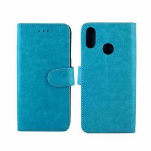 For Realme3 Crazy Horse Texture Horizontal Flip Leather Case with Holder & Card Slots & Wallet & Photo Frame(Baby Blue)