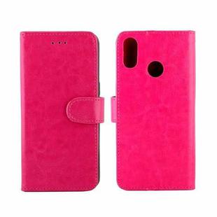 For Realme3 Pro Crazy Horse Texture Horizontal Flip Leather Case with Holder & Card Slots & Wallet & Photo Frame(Magenta)