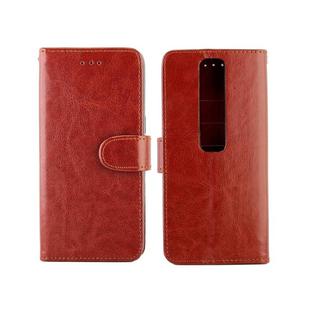 For Vodafone Smart V10 Crazy Horse Texture Horizontal Flip Leather Case with Holder & Card Slots & Wallet & Photo Frame(Brown)