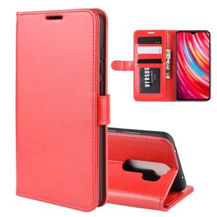 For Xiaomi Redmi Note 8 Pro R64 Texture Single Fold Horizontal Flip Leather Case with Holder & Card Slots & Wallet(Red)