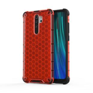 For Xiaomi Redmi Note 8 Pro Shockproof Honeycomb PC + TPU Case(Red)