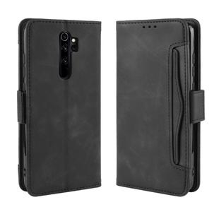 For Xiaomi Redmi Note 8 Pro Wallet Style Skin Feel Calf Pattern Leather Case ，with Separate Card Slot(Black)