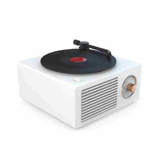 B10 Atomic Bluetooth Speakers Retro Vinyl Player Desktop Wireless Creative Multifunction Mini Stereo Speakers(Elegant White)