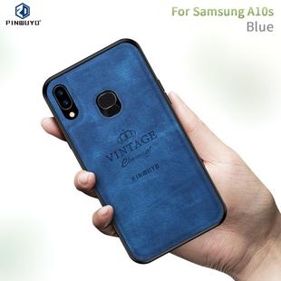 For Galaxy A10S PINWUYO Zun Series PC + TPU + Skin Waterproof And Anti-fall All-inclusive Protective Shell(Blue)