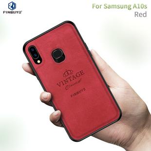 For Galaxy A10S PINWUYO Zun Series PC + TPU + Skin Waterproof And Anti-fall All-inclusive Protective Shell(Red)