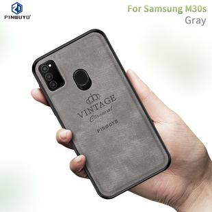 For Galaxy M30S PINWUYO Zun Series PC + TPU + Skin Waterproof And Anti-fall All-inclusive Protective Shell(Gray)