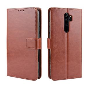 For Xiaomi Redmi Note 8 Pro Retro Crazy Horse Texture Horizontal Flip Leather Case with Holder & Card Slots & Photo Frame(Brown)