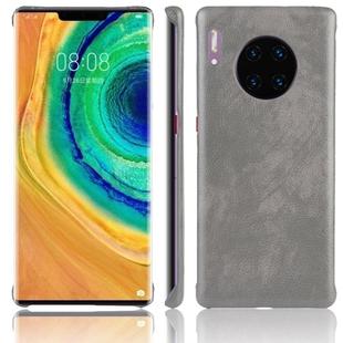 For Huawei Mate 30 Pro Shockproof Litchi Texture PC + PU Case(Gray)