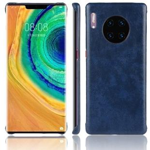For Huawei Mate 30 Pro Shockproof Litchi Texture PC + PU Case(Blue)