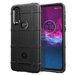 For  Moto One Action Full Coverage Shockproof TPU Case(Black)