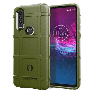 For  Moto One Action Full Coverage Shockproof TPU Case(Army Green)