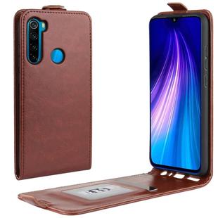 For Xiaomi Redmi Note 8 Crazy Horse Vertical Flip Leather Protective Case(Brown)