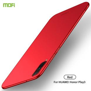 For Huawei Honor Play 3 MOFI Frosted PC Ultra-thin Hard Case(Red)