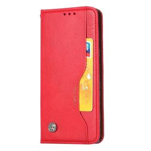 For Google Pixel 4 Knead Skin Texture Horizontal Flip Leather Case with Photo Frame & Holder & Card Slots & Wallet(Red)