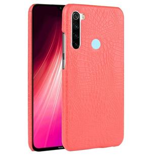 For Xiaomi Redmi Note 8 Shockproof Crocodile Texture PC + PU Case(Red)