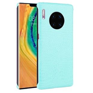 For Huawei Mate 30 Pro Shockproof Crocodile Texture PC + PU Case(Light green)