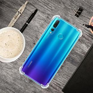 For Huawei Y9 Prime 2019 Four-Corner Anti-Drop Ultra-Thin Transparent TPU Phone Case(Transparent)