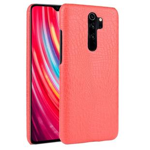 For Xiaomi Redmi Note 8 Pro Shockproof Crocodile Texture PC + PU Case(Red)
