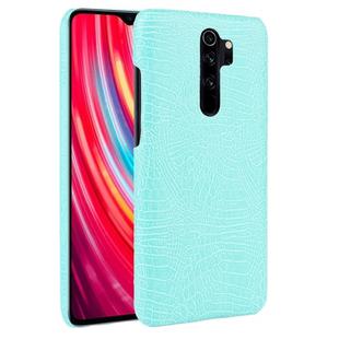 For Xiaomi Redmi Note 8 Pro Shockproof Crocodile Texture PC + PU Case(Light green)