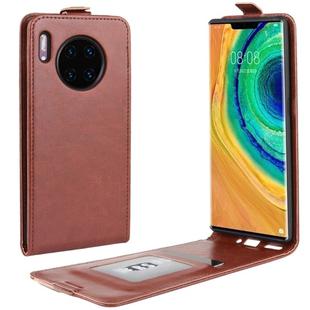 For Huawei Mate 30 Pro Crazy Horse Vertical Flip Leather Protective Case(Brown)