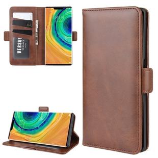 For Huawei Mate 30 Pro Wallet Stand Leather Cell Phone Case with Wallet & Holder & Card Slots(Brown)