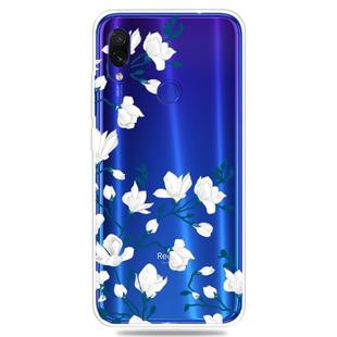 For Xiaomi Redmi Note 7 Pro / Redmi Note7    3D Pattern Printing Extremely Transparent TPU Phone Case(Magnolia)