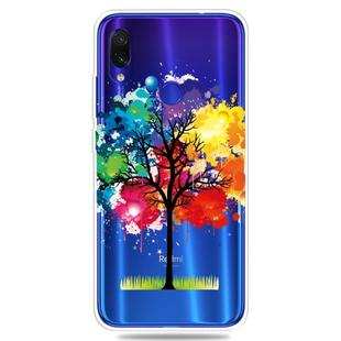 For Xiaomi Redmi Note 7 Pro / Redmi Note7    3D Pattern Printing Extremely Transparent TPU Phone Case(Painting Tree)