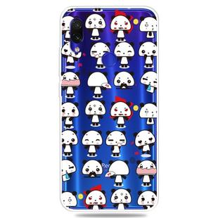 For Xiaomi Redmi Note 7 Pro / Redmi Note7    3D Pattern Printing Extremely Transparent TPU Phone Case(Mini Panda)