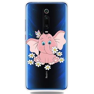 For Xiaomi 9T / 9T Pro / Redmi K20 / Redmi K20 Pro     3D Pattern Printing Extremely Transparent TPU Phone Case(Pink weevil)