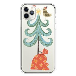 For iPhone 11 Pro Max Trendy Cute Christmas Patterned Case Clear TPU Cover Phone Cases(Big Christmas Tree)