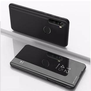 For Xiaomi Redmi Note 8 Plating Mirror Horizontal Flip Leather Case with Bracket Holster(Black)