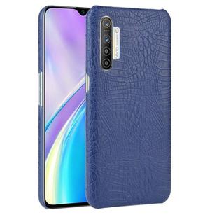 For OPPO Realme XT/X2/K5 Shockproof Crocodile Texture PC + PU Case(Blue)