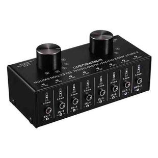 B027 6 input 2 output or 2 input 6 output audio signal source selection switcher 3.5mm interface