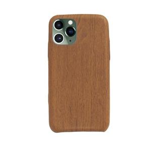 For  iPhone 11 (6.1) Wooden Mobile Phone Protective Case Mobile Phone Case Soft Shell(Brown)