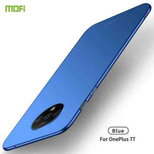 For Oneplus7T MOFI Frosted PC Ultra-thin Hard Case(Blue)