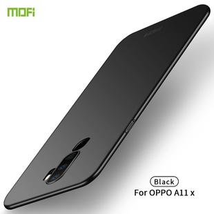 For  OPPO A11x MOFI Frosted PC Ultra-thin Hard Case(Black)