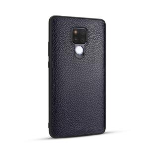 For Huawei Mate 20X Lychee Grain Cortex Anti-falling TPU Mobile Phone Shell Protective Case(Deep blue)