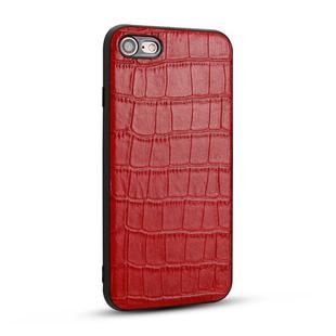 For iPhone SE 2022 / SE 2020 / 8 / 7 Crocodile Pattern TPU Shatter-resistant Mobile Phone Case(Red)