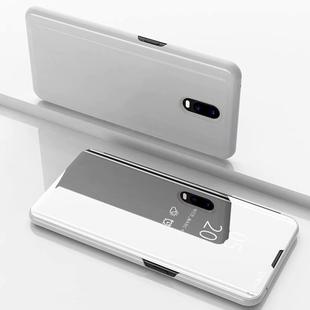 For Xiaomi Redmi 8A Plating Mirror Horizontal Flip Leather Case with Bracket Holster(Silver)
