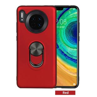 For Huawei Mate 30， 360 Rotary Multifunctional Stent PC+TPU Case with Magnetic Invisible Holder(Red)